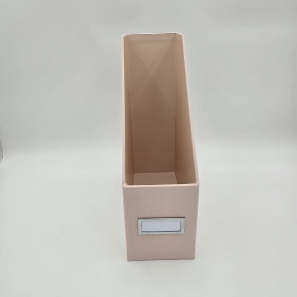 Brightroom Blush Canvas Magazine File Holder & Organizer Set Of 4 Durable Design - Picture 7 of 7